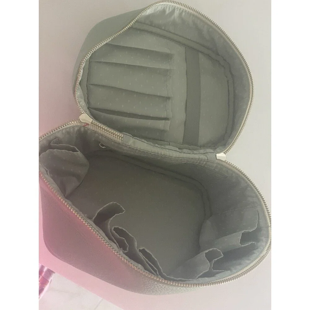 Vanessa Williams Sage Green Makeup Train Case Cosmetic Organizer Travel Bag NWT